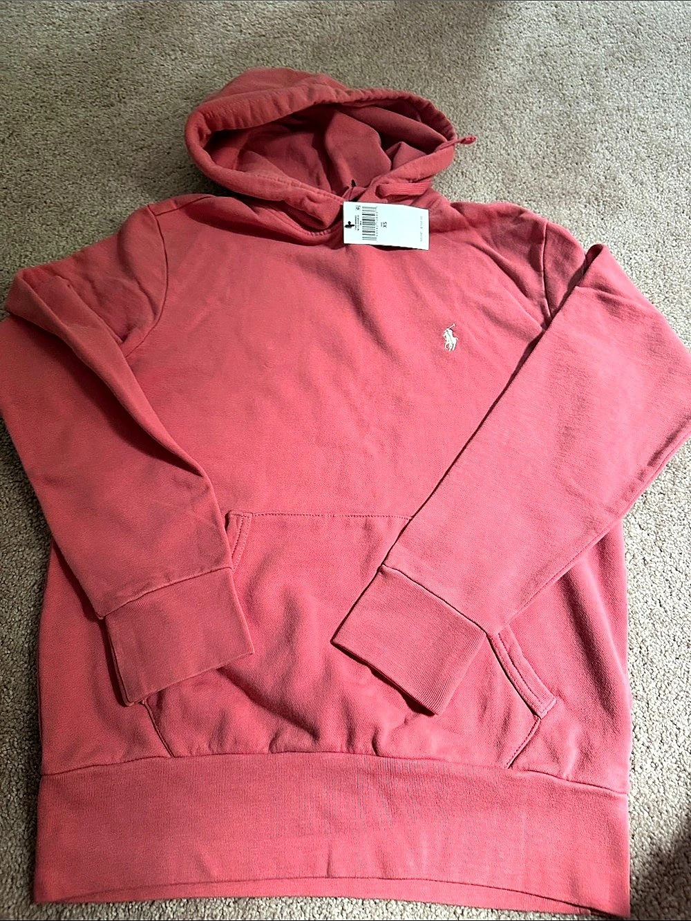 Polo Ralph Lauren Pink Hoodie Size XS unisex NWT